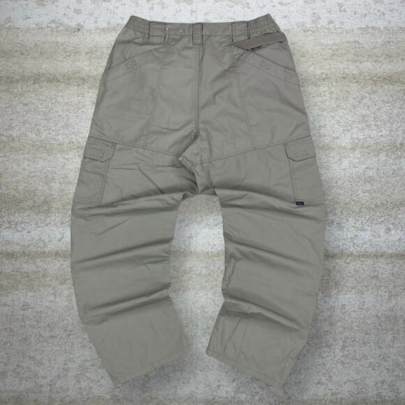 5.11 Tactical Other - Vintage 5.11 Tactical Pants Double Knees Tan Cotton Baggy Wide Leg Cargos 90s